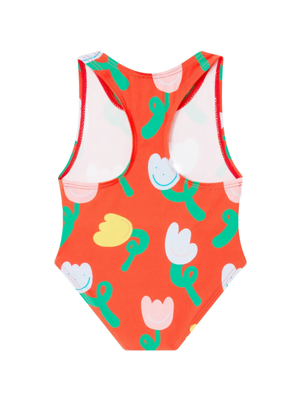 Stella McCartney Kids Badpak met bloemen-print Oranje