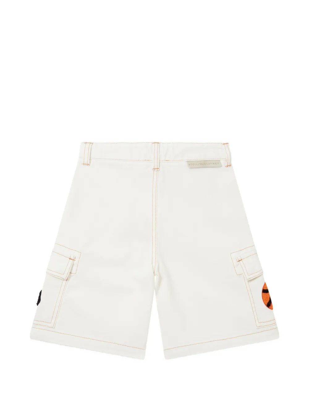 Stella McCartney Kids Shorts met patch-detail Beige