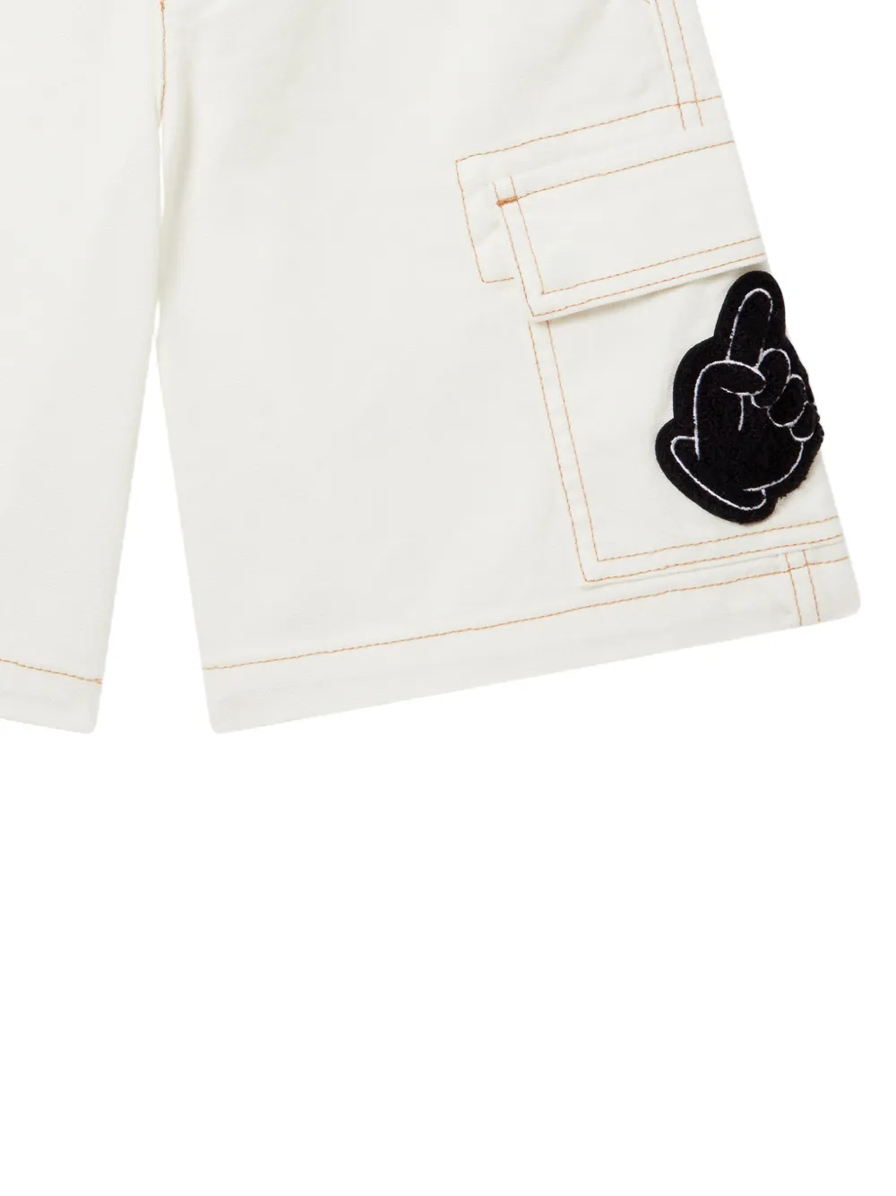 Stella McCartney Kids Shorts met patch-detail Beige