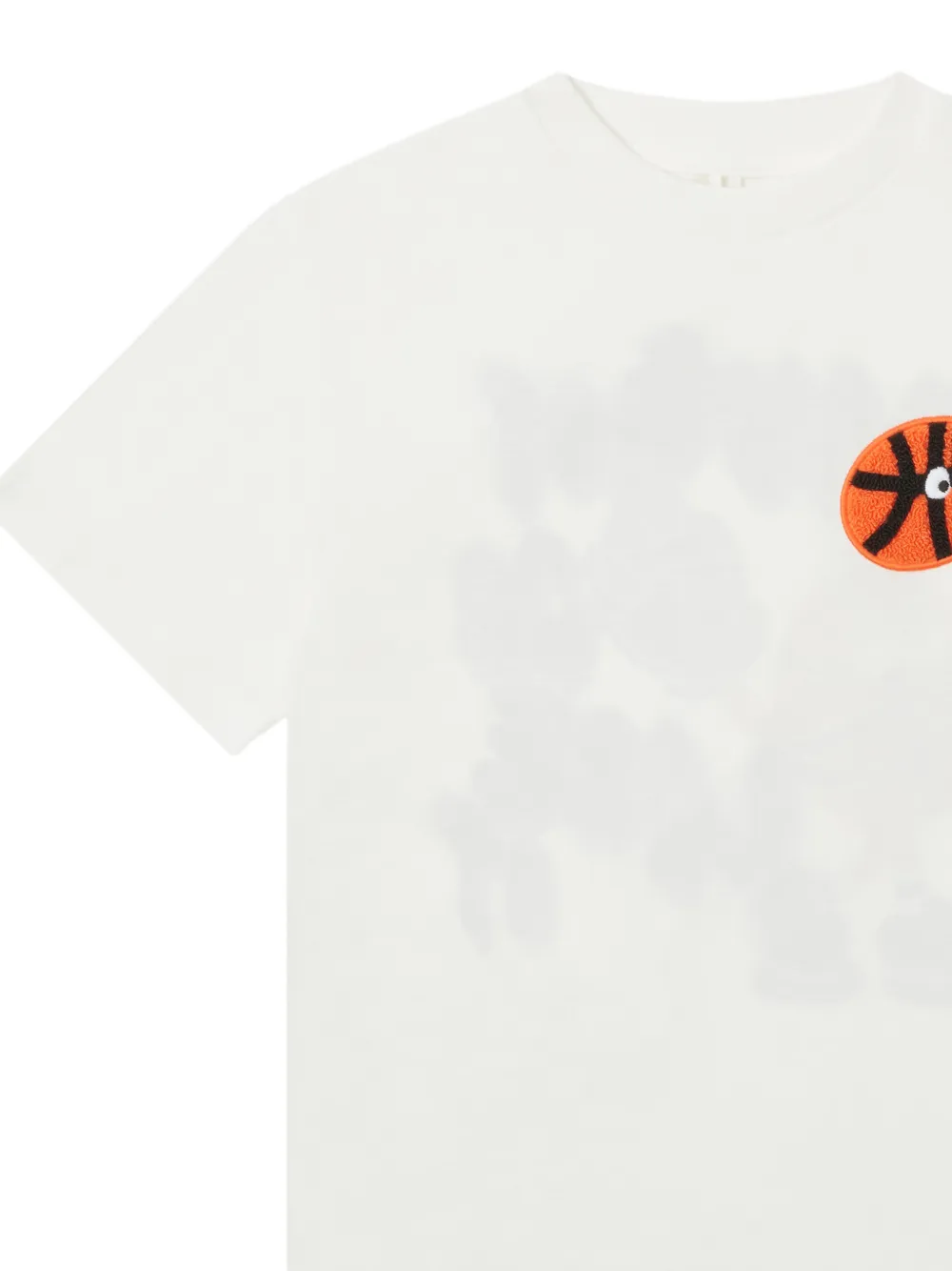 Stella McCartney Kids T-shirt met grafische print en basketbal-patroon Wit