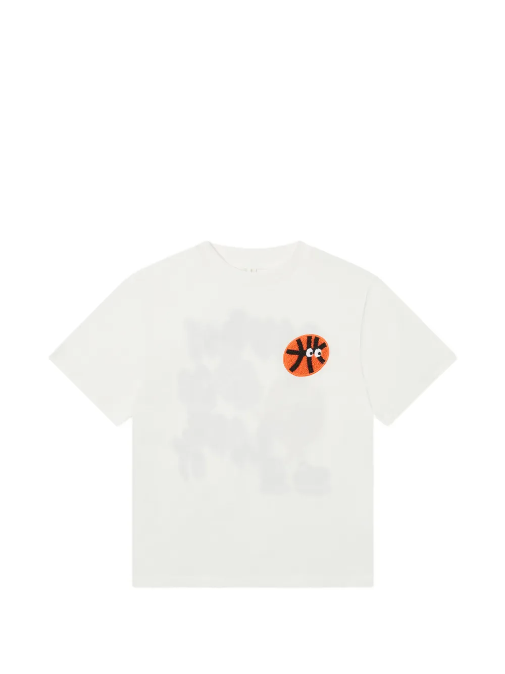 Stella McCartney Kids basketball-motif graphic-print T-shirt - Bianco