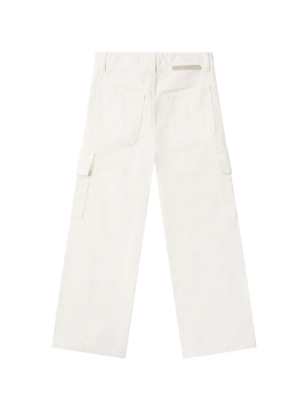 Stella McCartney Kids Cargobroek met rits bij de zoom Wit