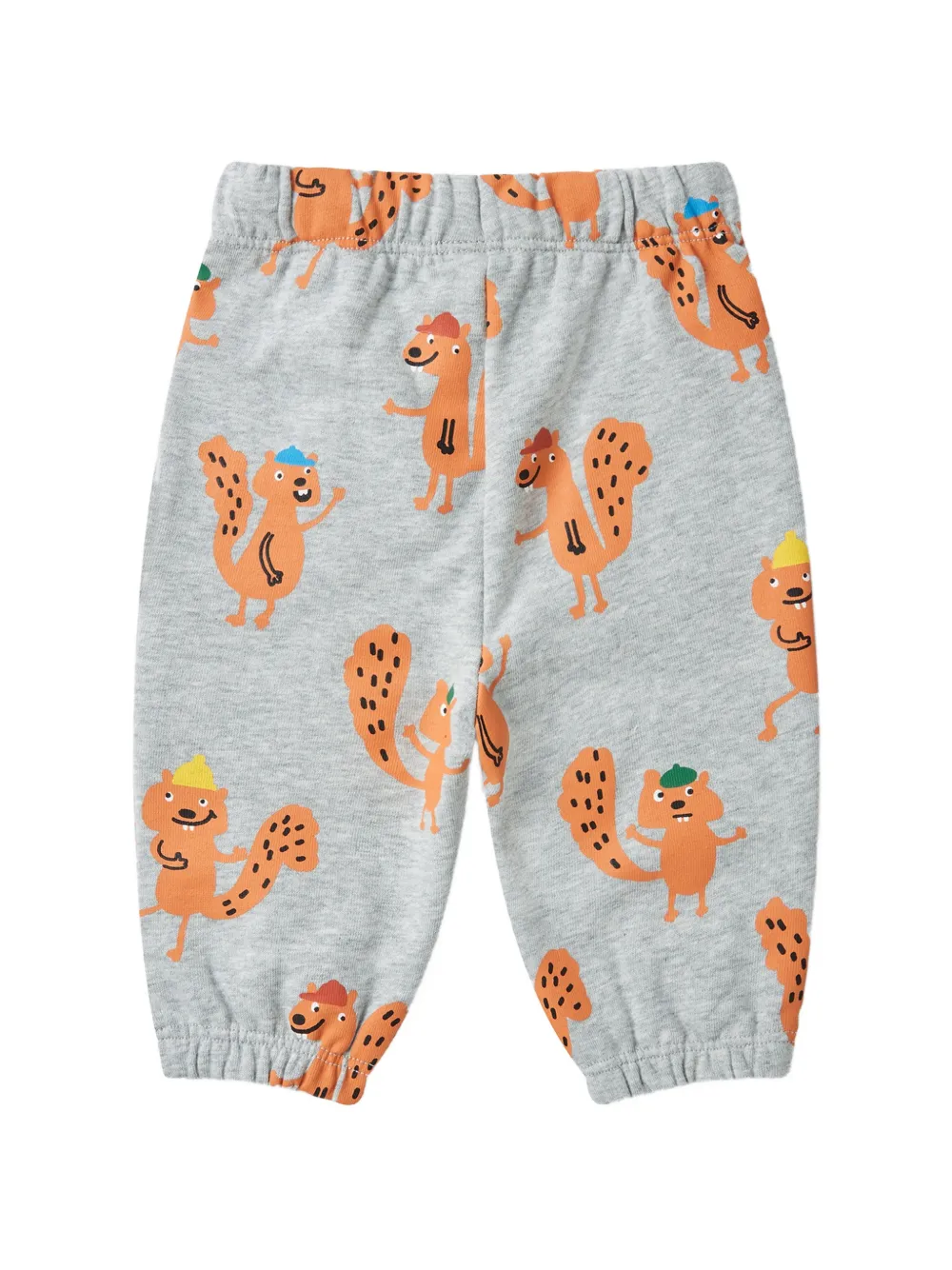 Stella McCartney Kids Trainingsbroek met trekkoord en eekhoornprint Grijs