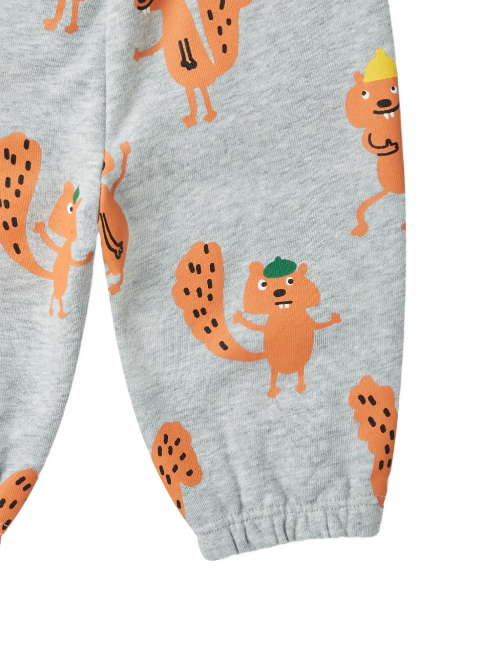 Stella McCartney Kids Trainingsbroek met trekkoord en eekhoornprint Grijs