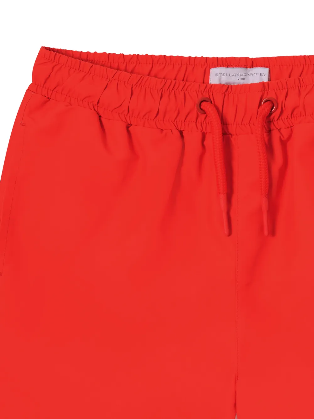 Stella McCartney Kids Zwembroek met logoprint Rood