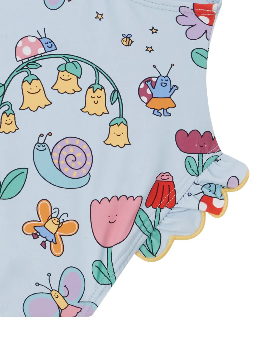 Stella McCartney Kids Badpak met bloemenprint Blauw