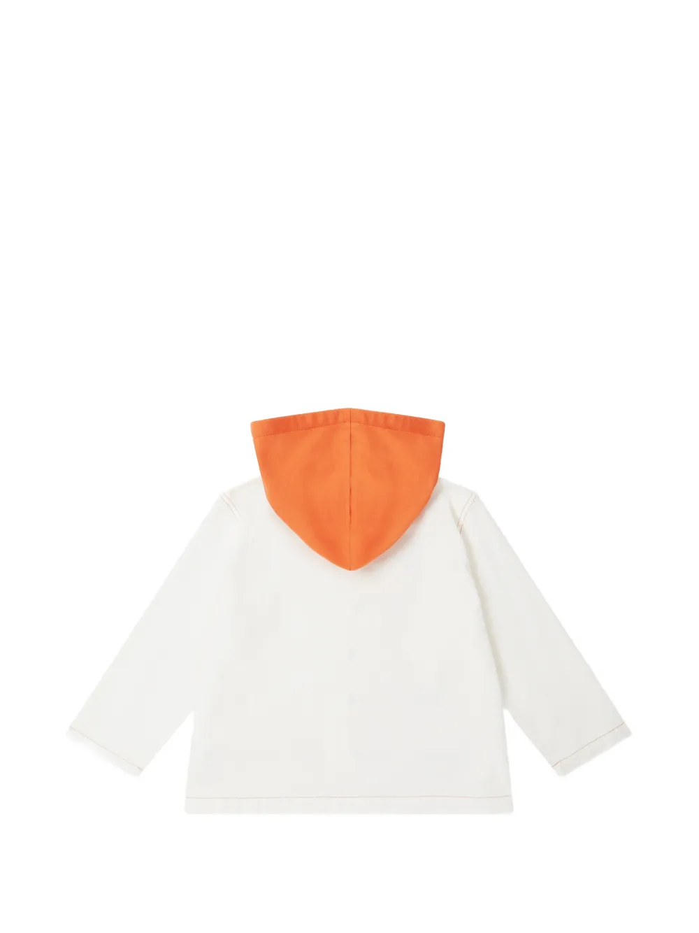 Stella McCartney Kids Jack met capuchon en patch-detail Wit