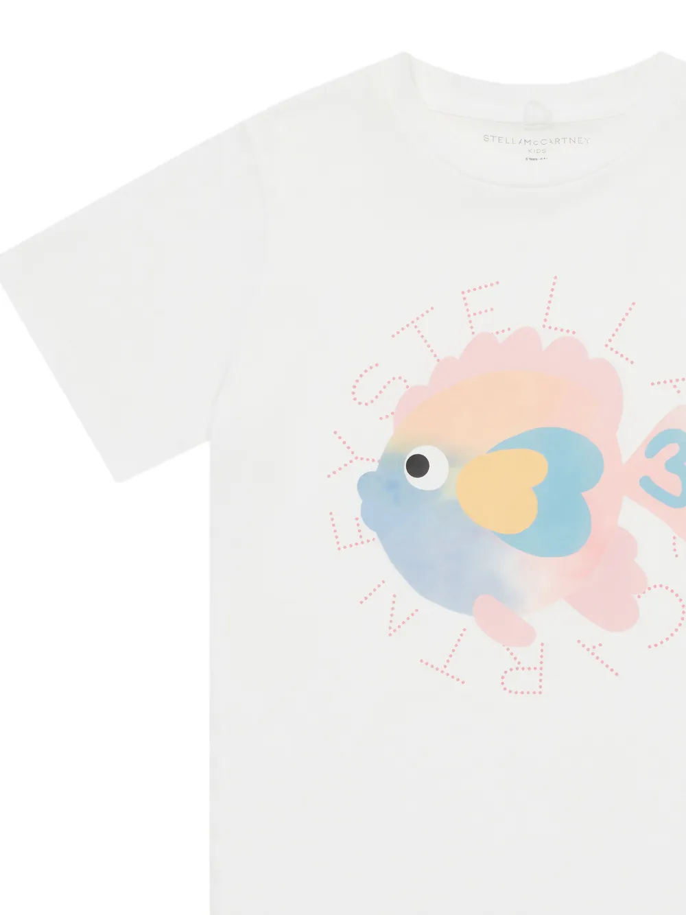 Stella McCartney Kids fish graphic T-shirt Wit