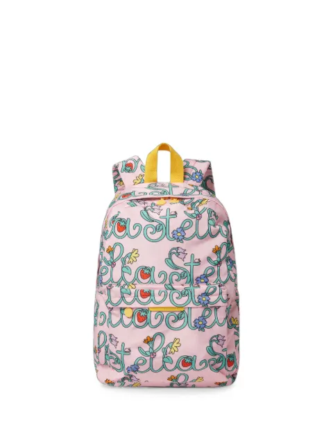 Stella McCartney Kids Stella logo-print floral-print backpack