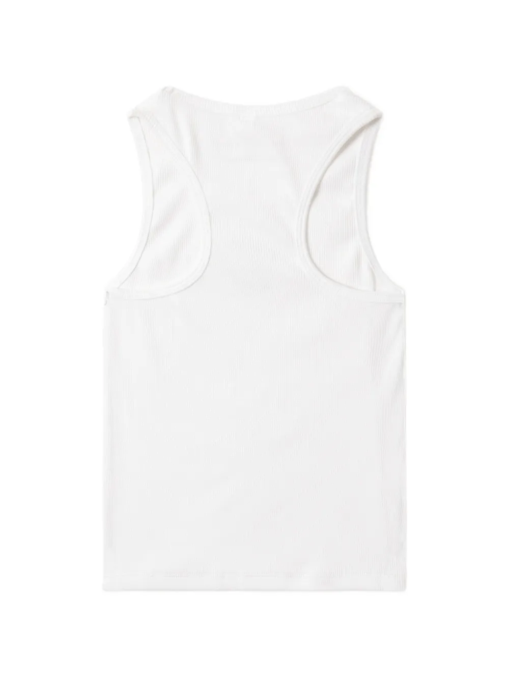 Stella McCartney Kids Geribbelde tanktop met logoprint Wit