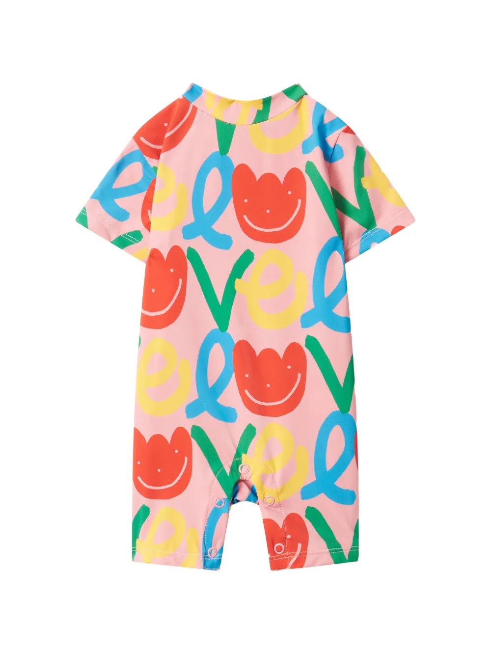 Stella McCartney Kids graphic-print swimsuit - Rosa