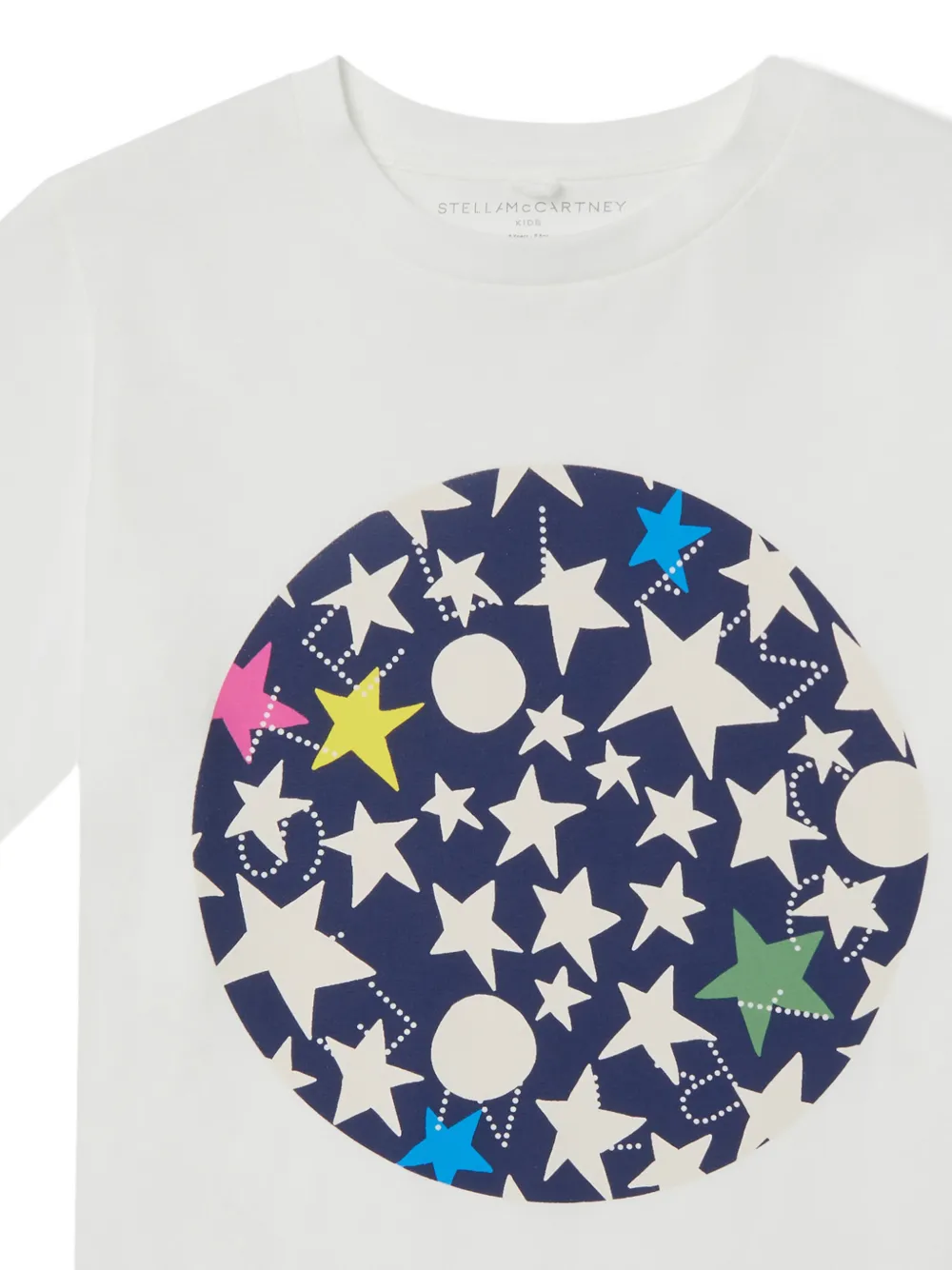 Stella McCartney Kids T-shirt met sterrenprint Wit