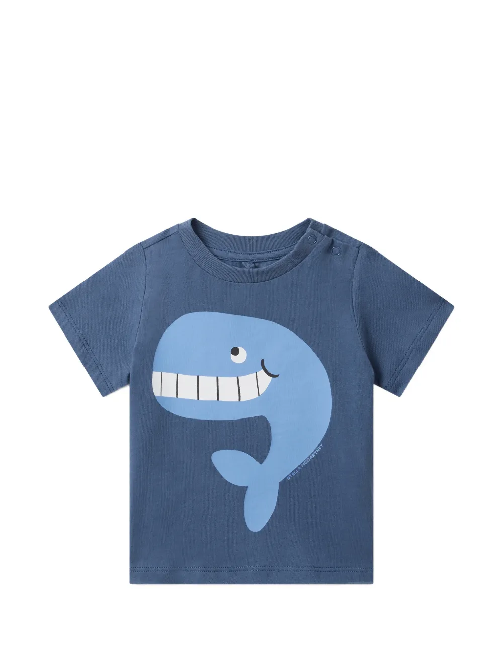 Stella McCartney Kids whale-print T-shirt - Blu