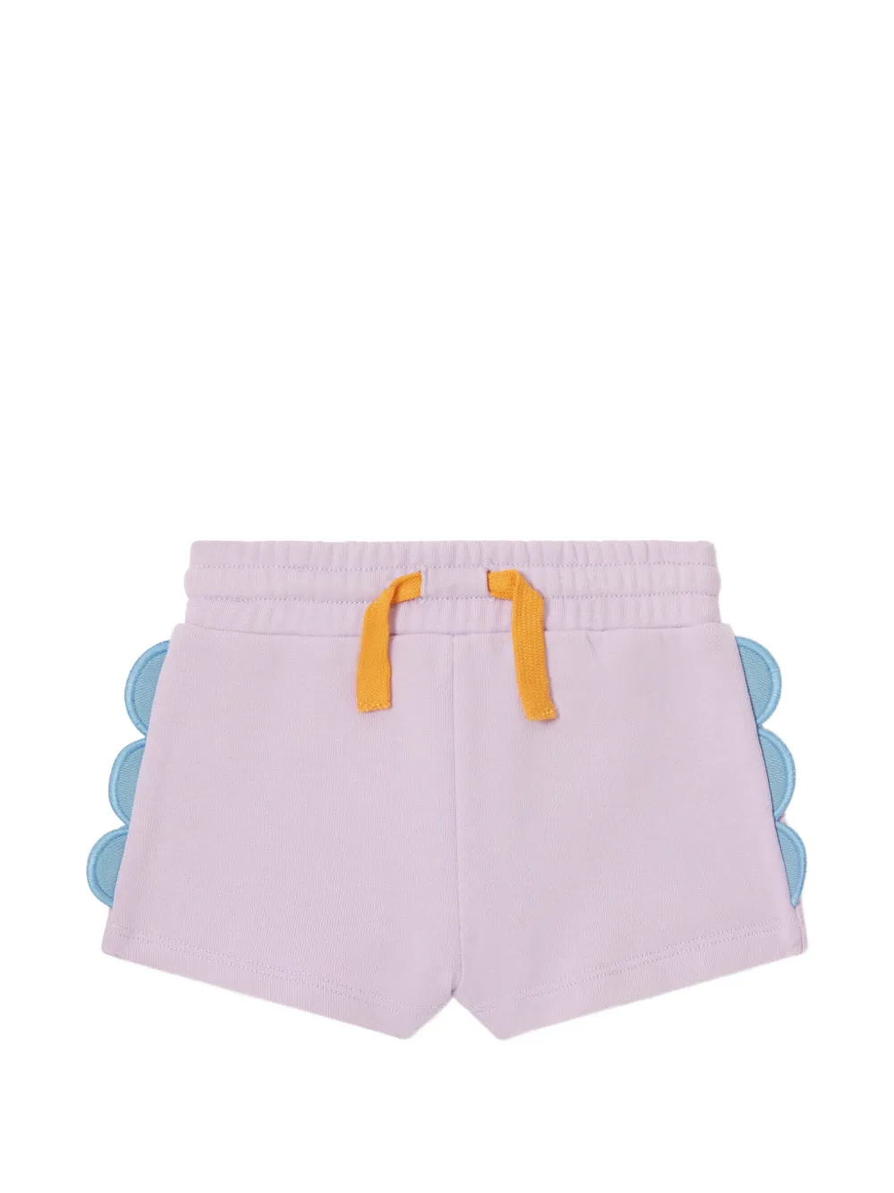 Stella McCartney Kids scalloped-trim drawstring shorts - Viola