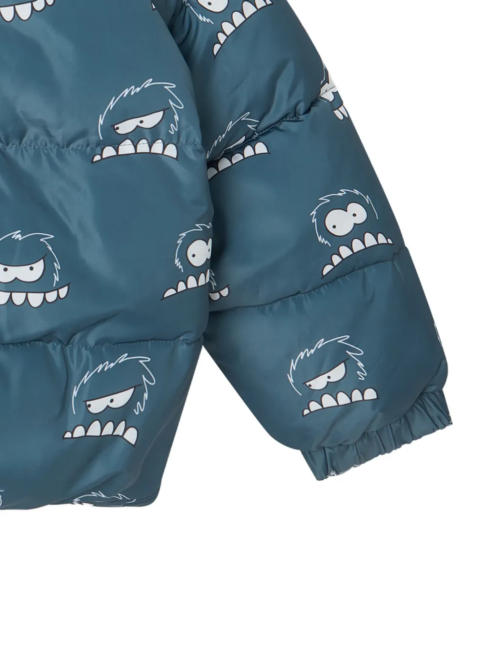 Stella McCartney Kids Gewatteerd jack met monsterprint Blauw