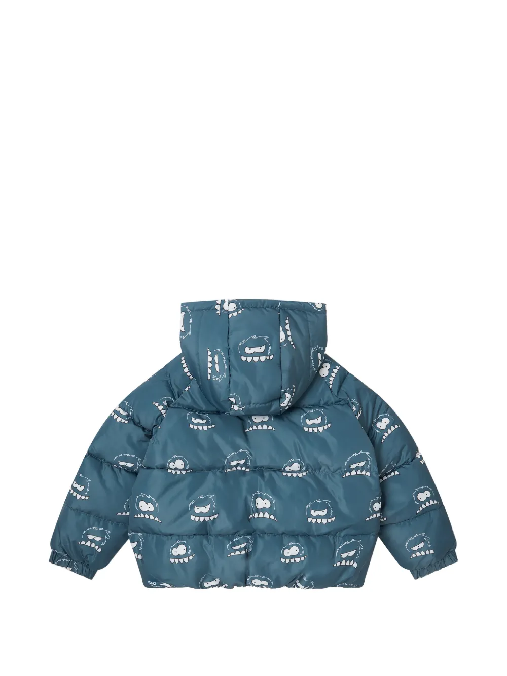 Stella McCartney Kids Gewatteerd jack met monsterprint Blauw