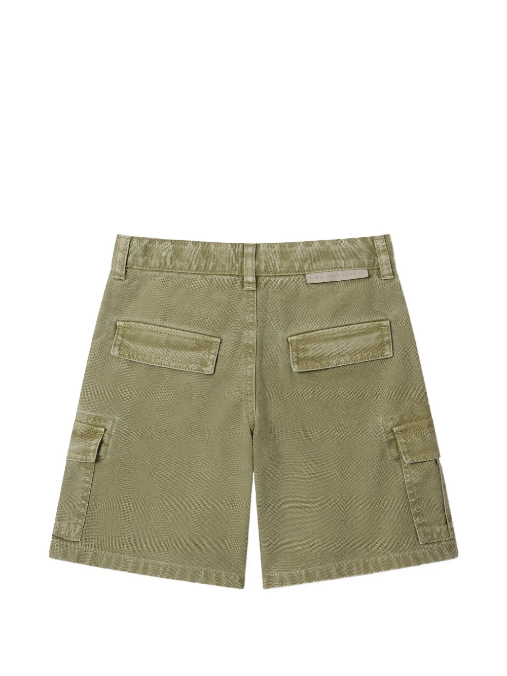 Stella McCartney Kids Shorts met logopatch Groen