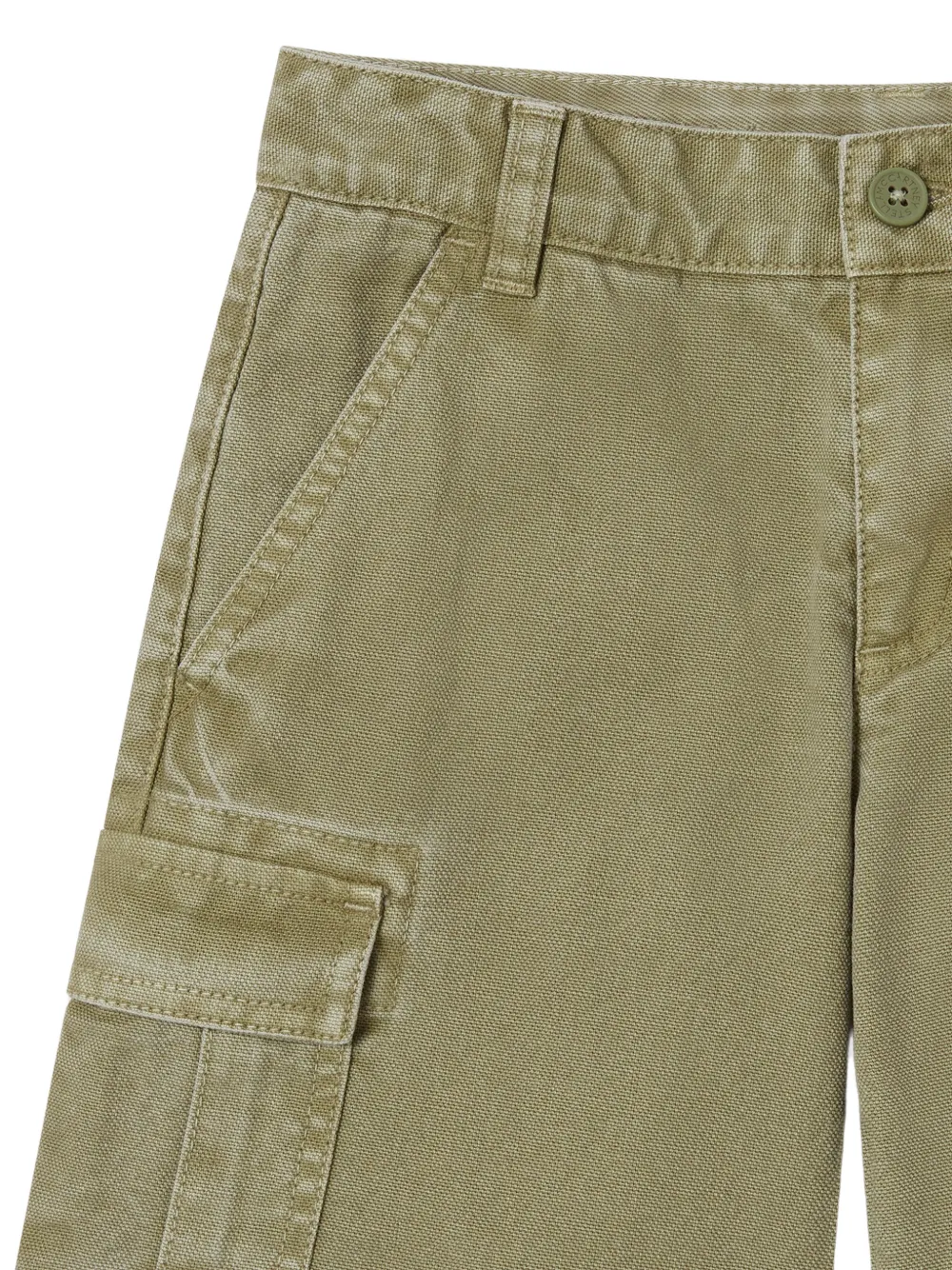 Stella McCartney Kids Shorts met logopatch Groen