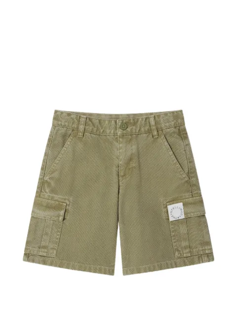 Stella McCartney Kids 로고 패치 카고 쇼츠
