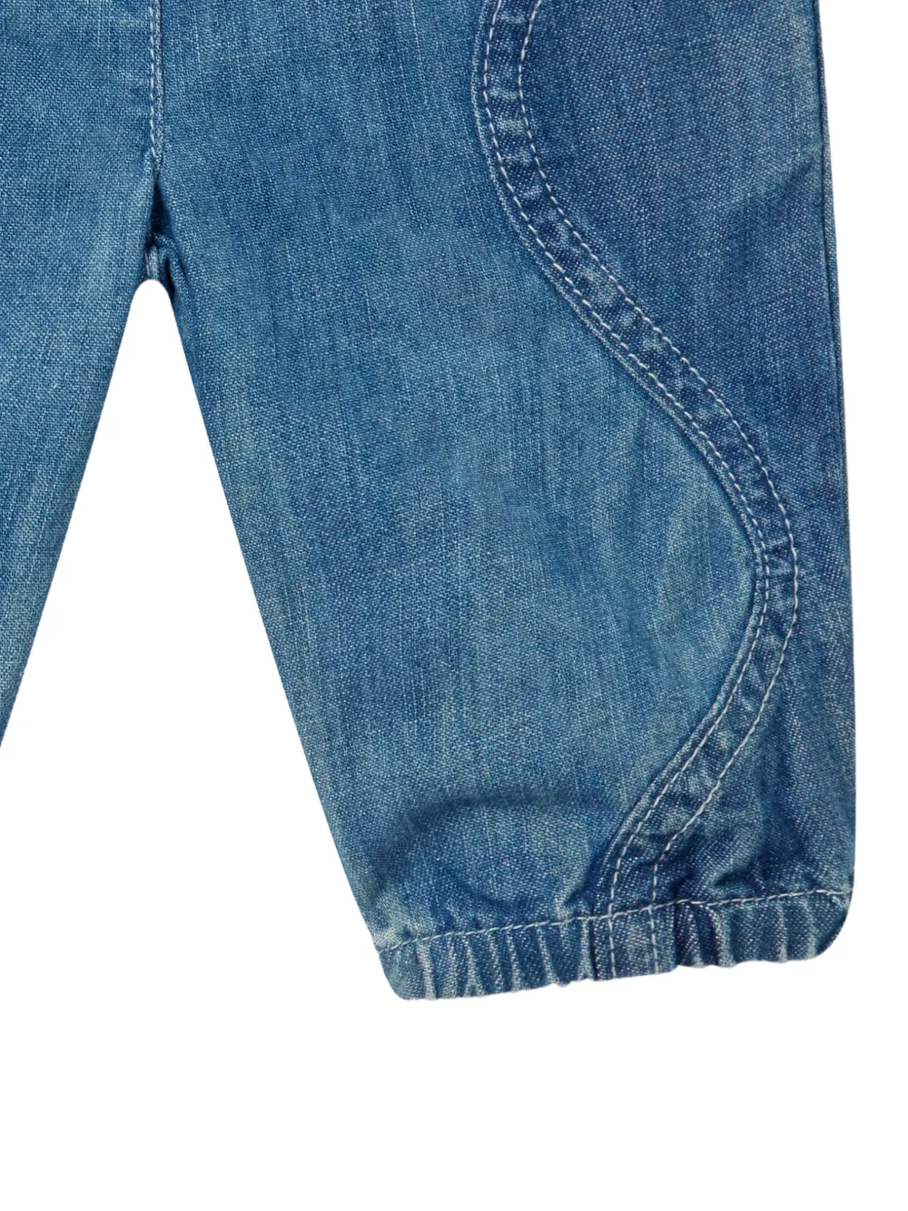 Stella McCartney Kids S-wave denim jeans Blauw