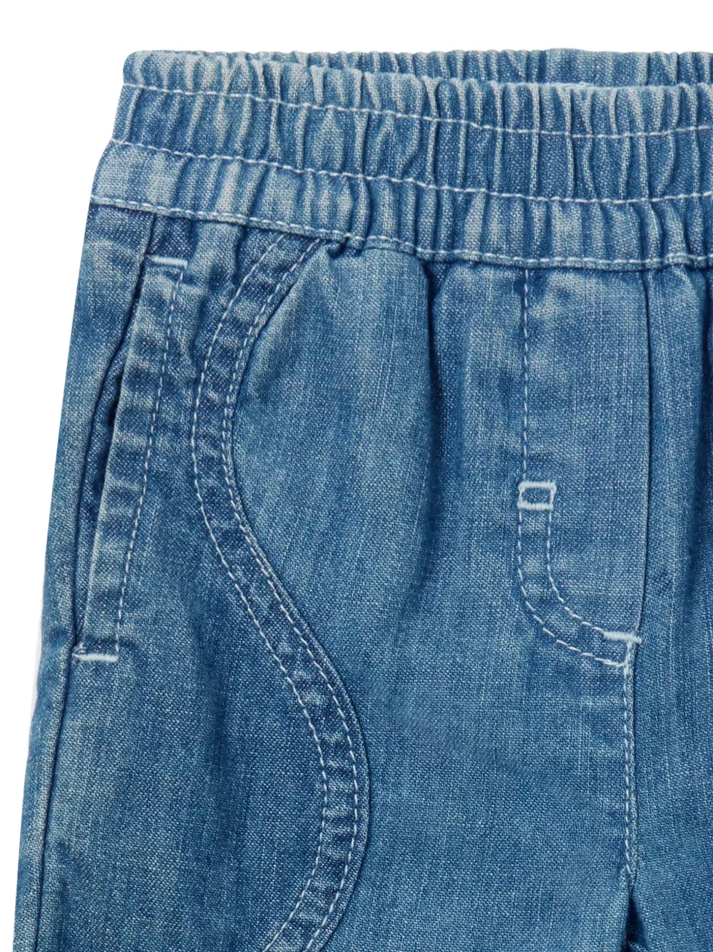 Stella McCartney Kids S-wave denim jeans Blauw