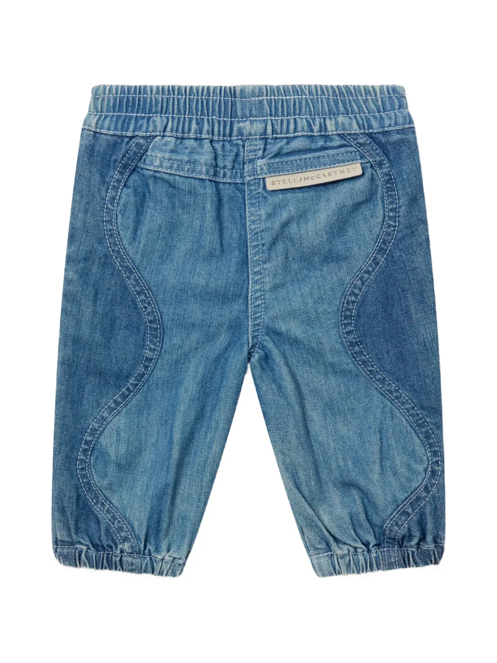 Stella McCartney Kids S-wave denim jeans Blauw