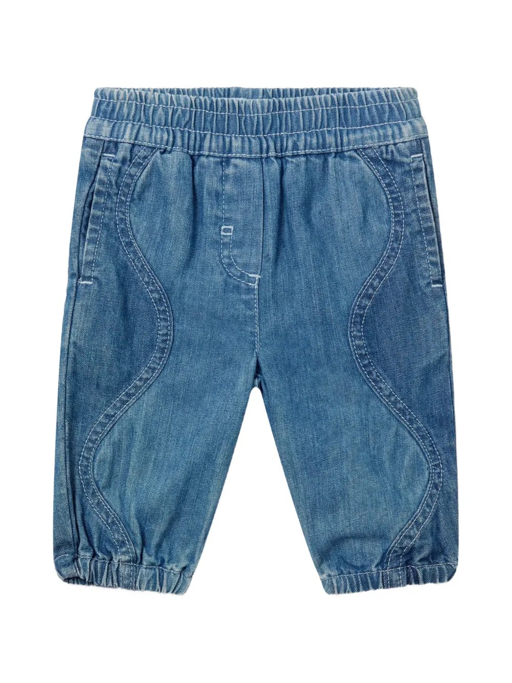 Stella McCartney Kids S-wave denim jeans - Blu