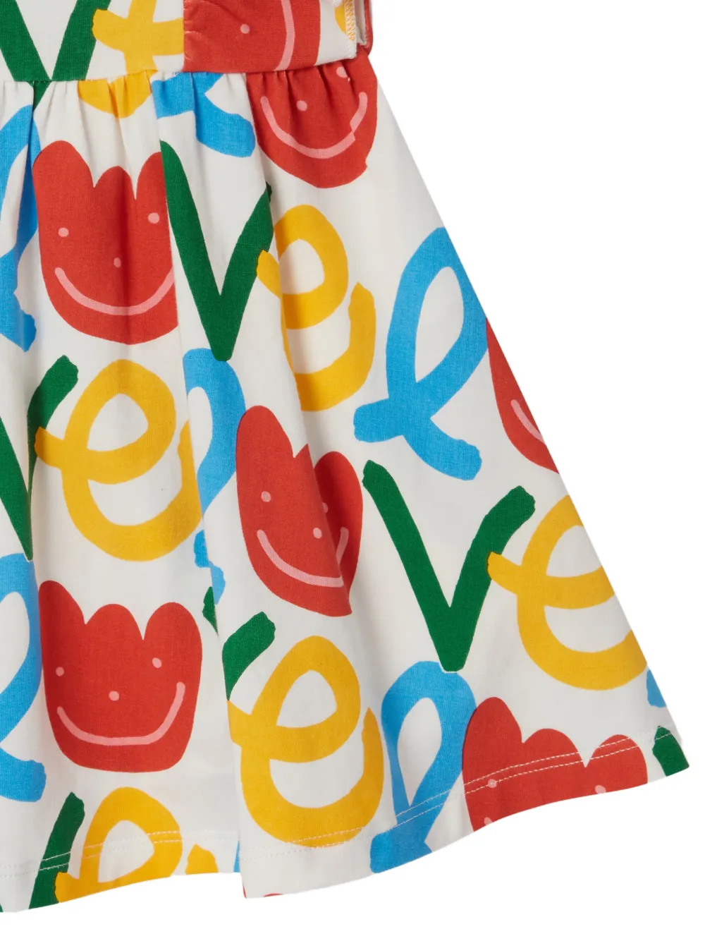 Stella McCartney Kids Jurk met ruches Wit