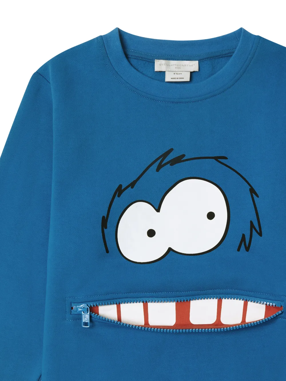 Stella McCartney Kids Sweater met monsterprint Blauw