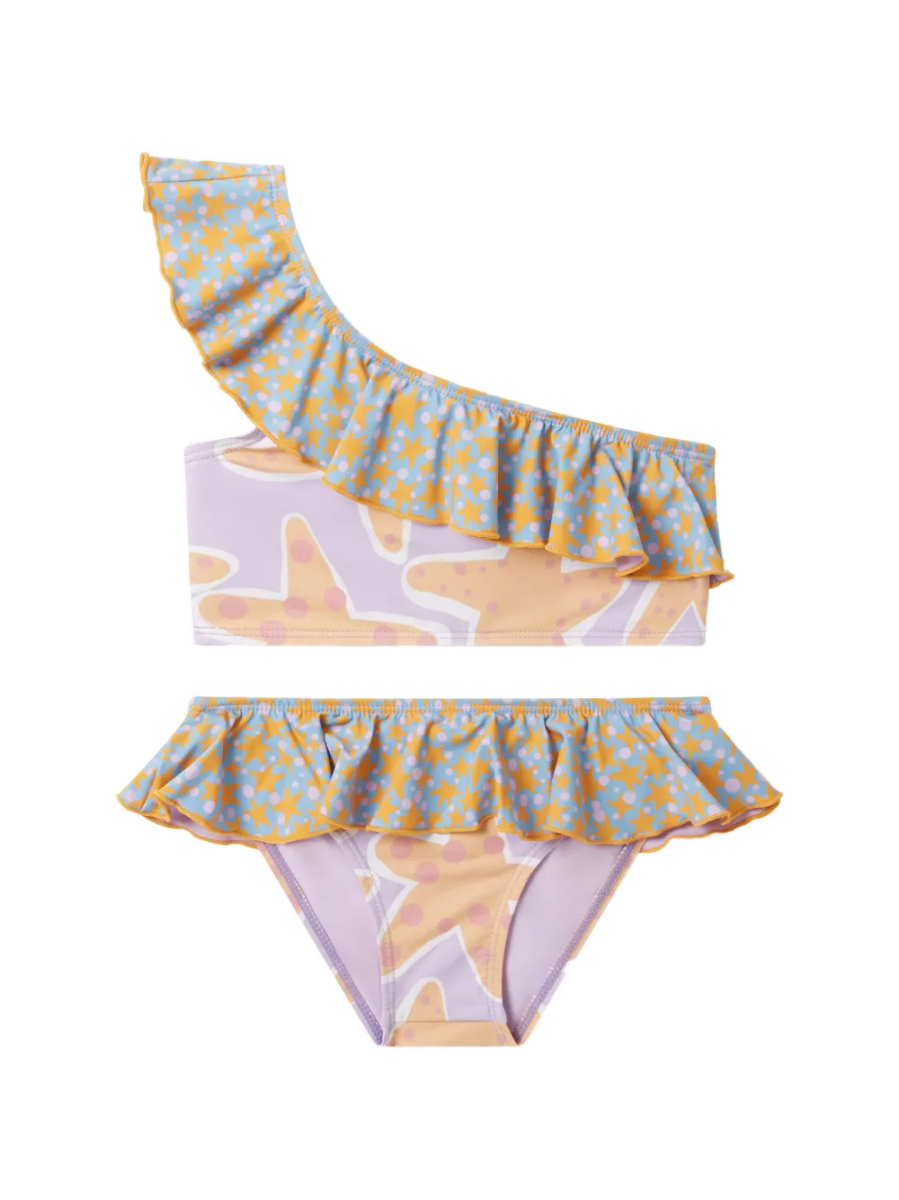 Stella McCartney Kids ruffled starfish-print bikini - Viola