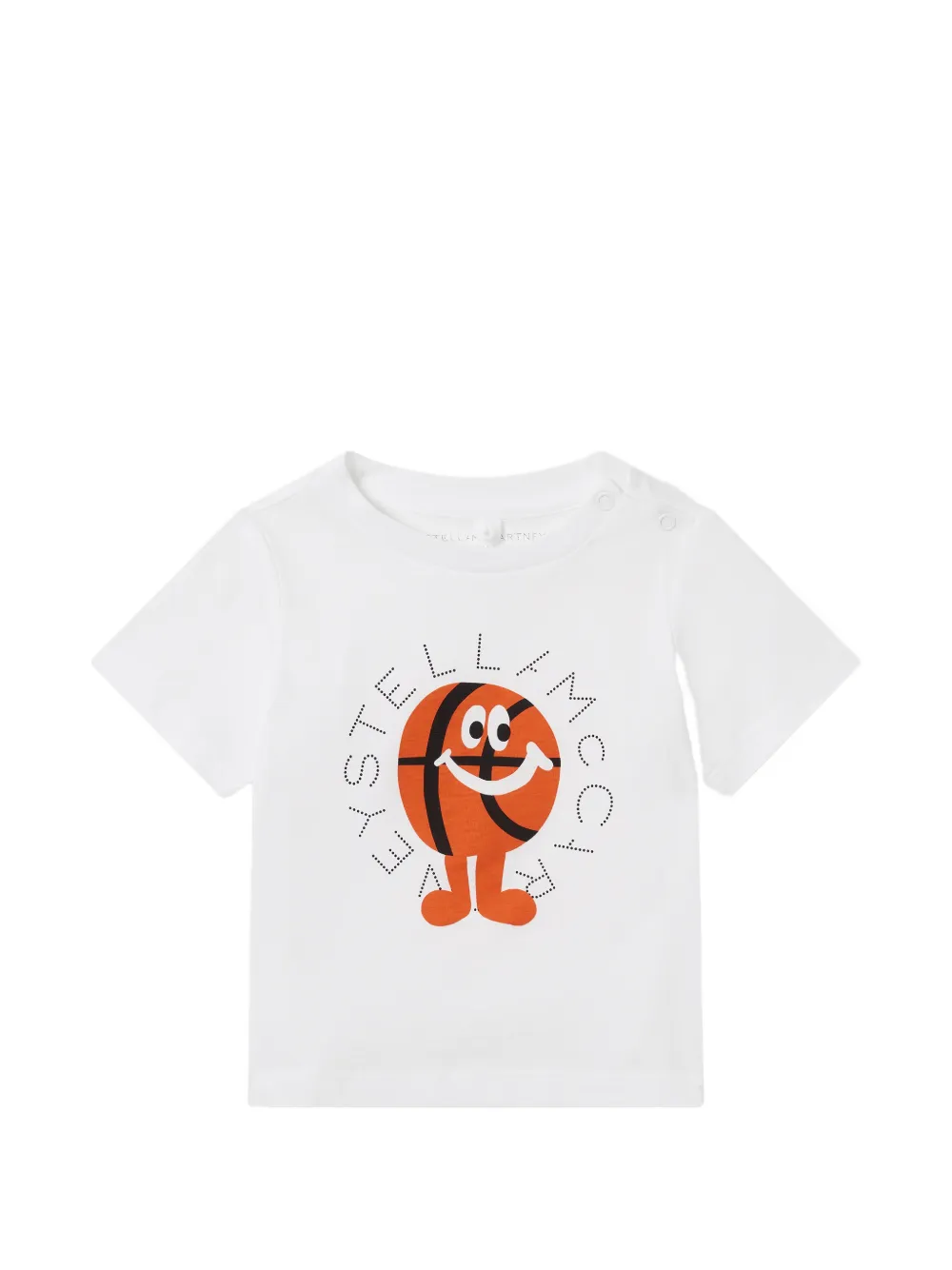 Stella McCartney Kids basketball-print T-shirt - Bianco