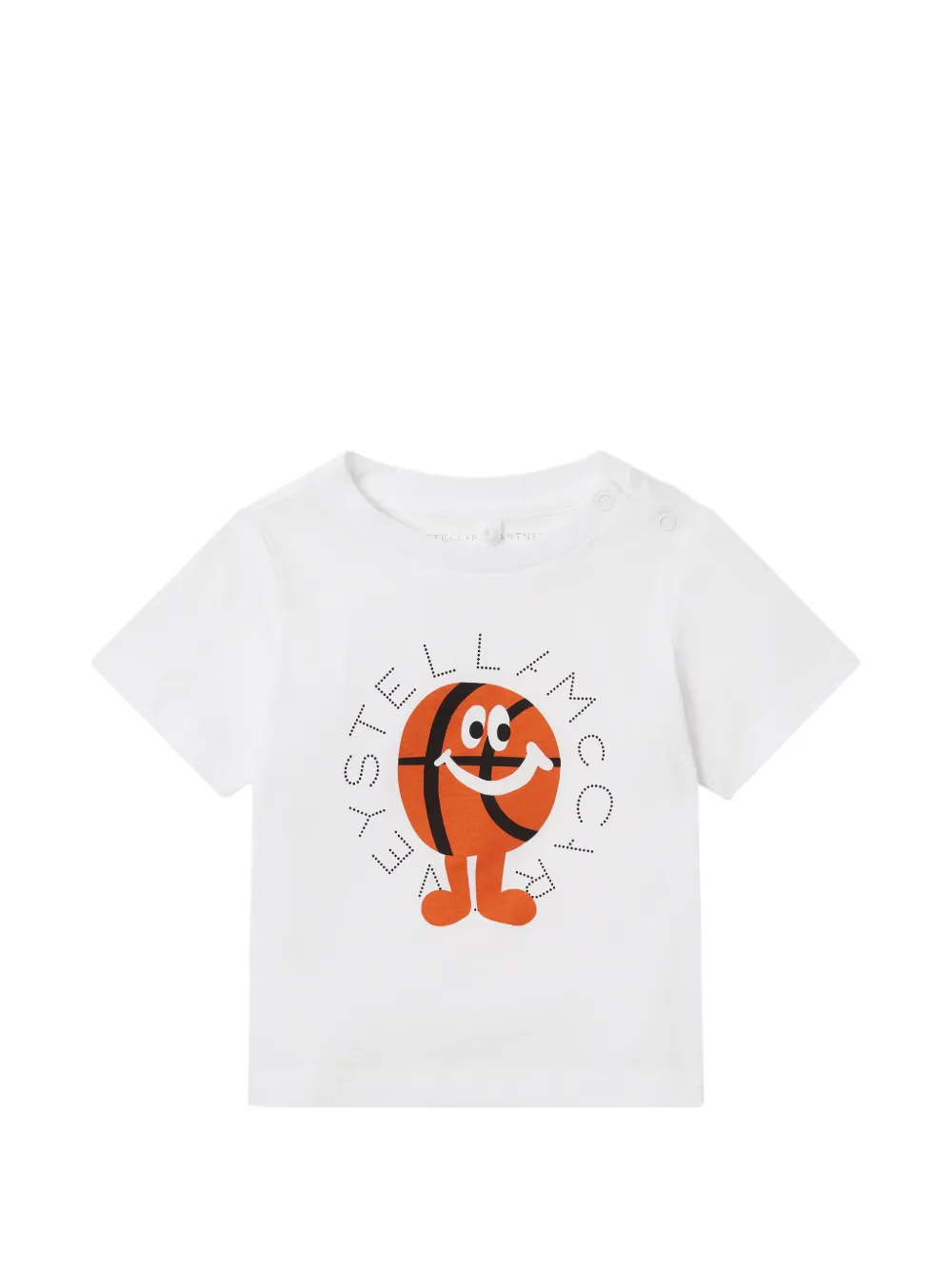 Stella McCartney Kids basketball-print T-shirt - Bianco