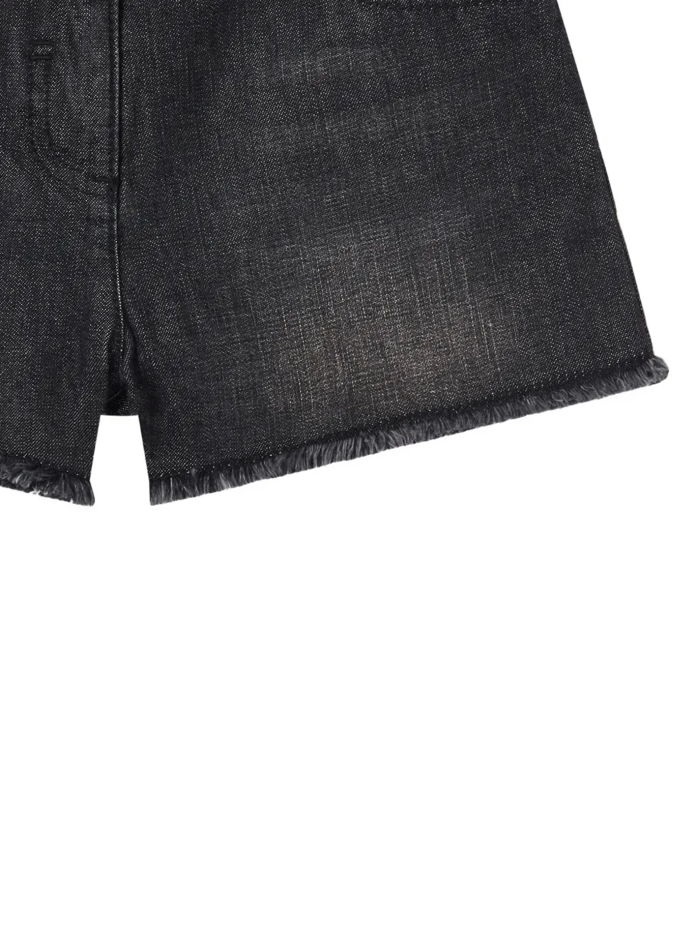 Stella McCartney Kids Spijkershorts met vervaagd effect Zwart