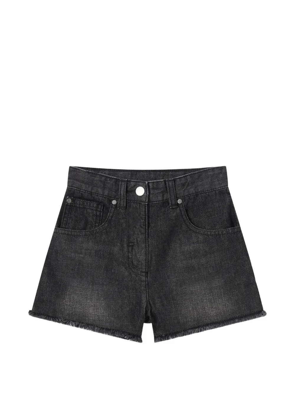 Stella McCartney Kids faded denim shorts - Nero
