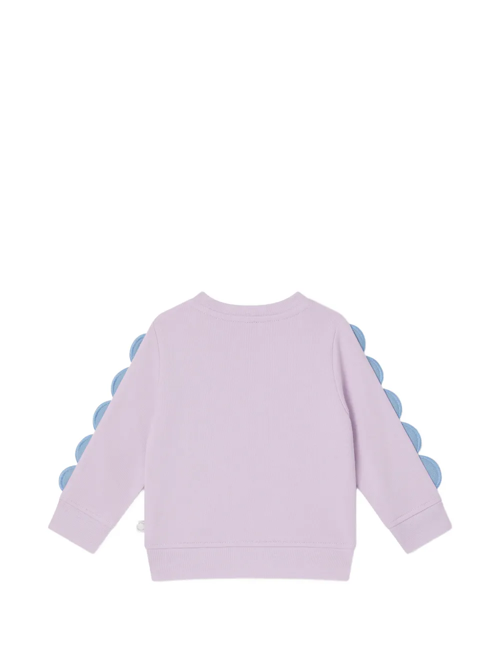 Stella McCartney Kids Sweater met gewelfde afwerking en vis-print Paars