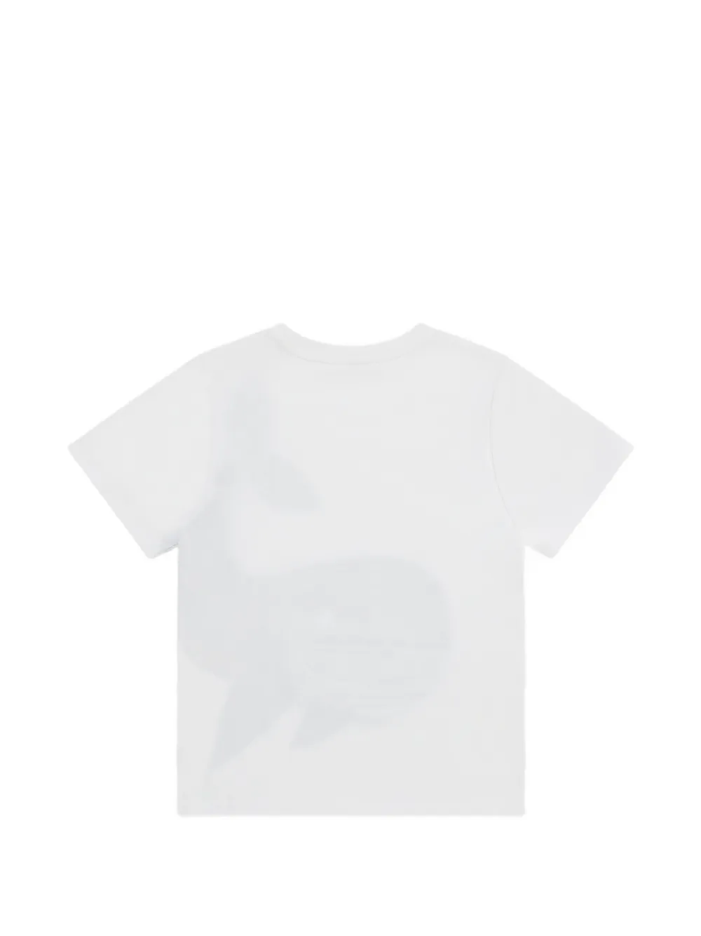 Stella McCartney Kids whale-print pocket T-shirt Wit