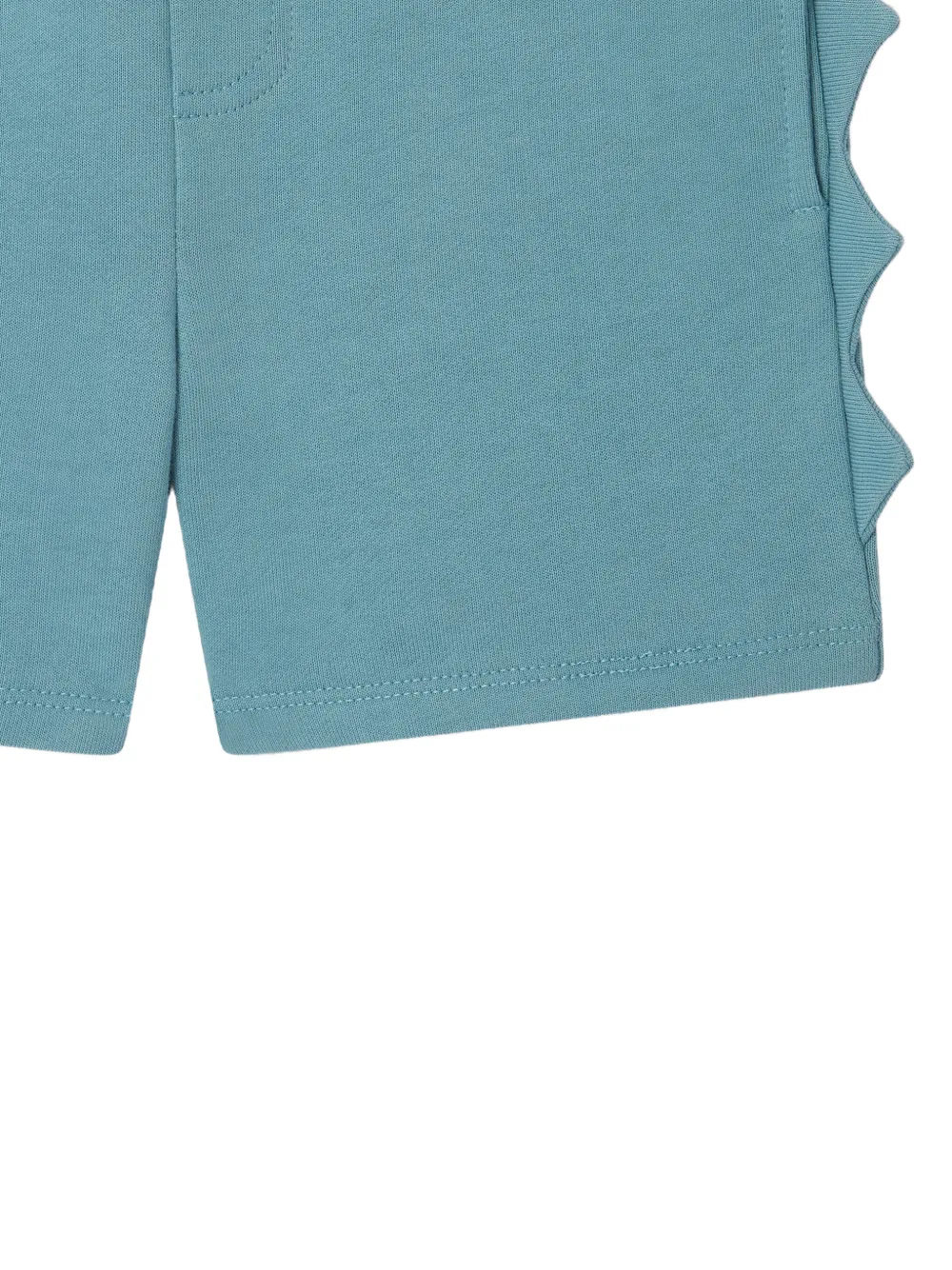 Stella McCartney Kids Shorts met dinosaurusstekels Blauw