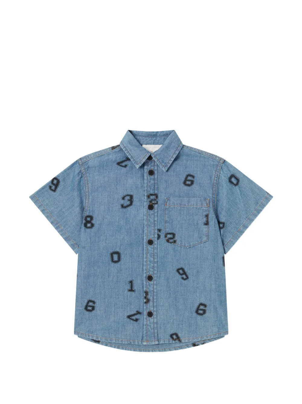 Stella McCartney Kids graphic-print shirt - Blu