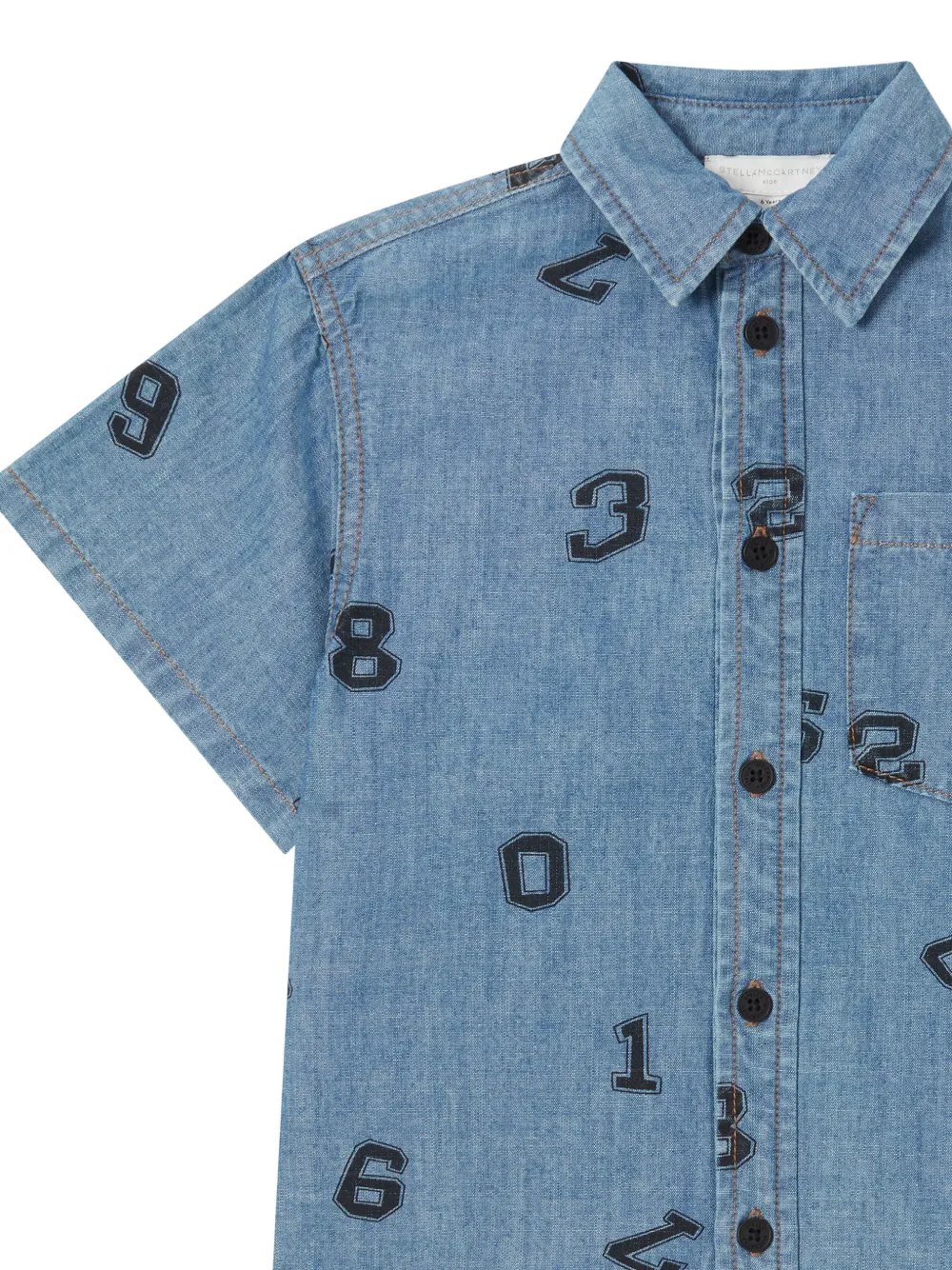 Stella McCartney Kids Shirt met print Blauw