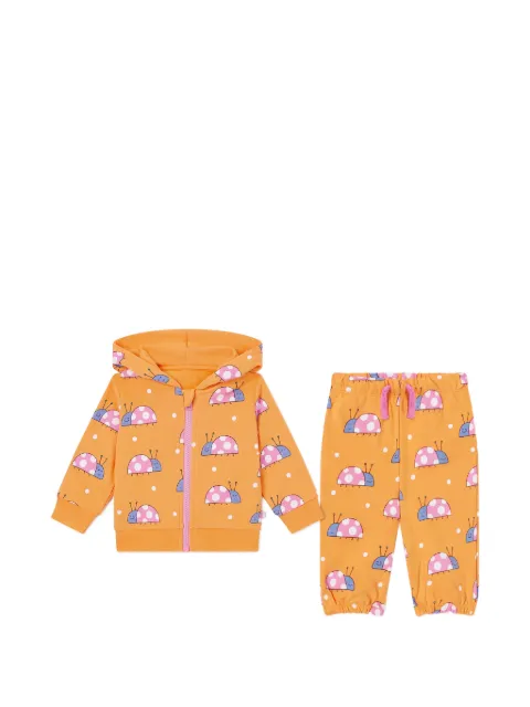 Stella McCartney Kids traje deportivo con estampado de catarina y cierre