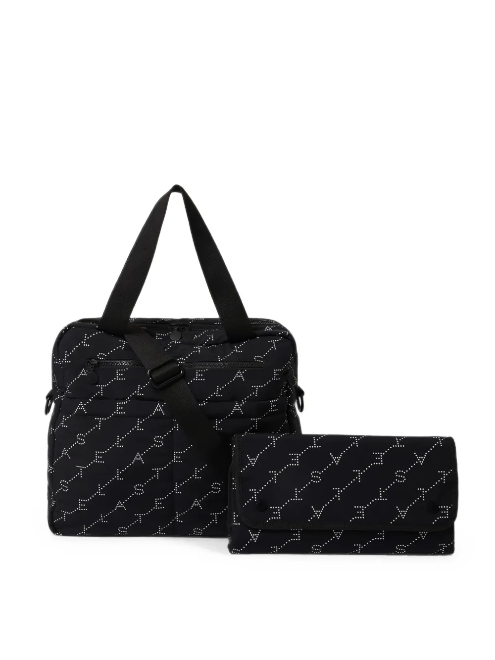 Stella McCartney Kids Luiertas met logoprint Zwart