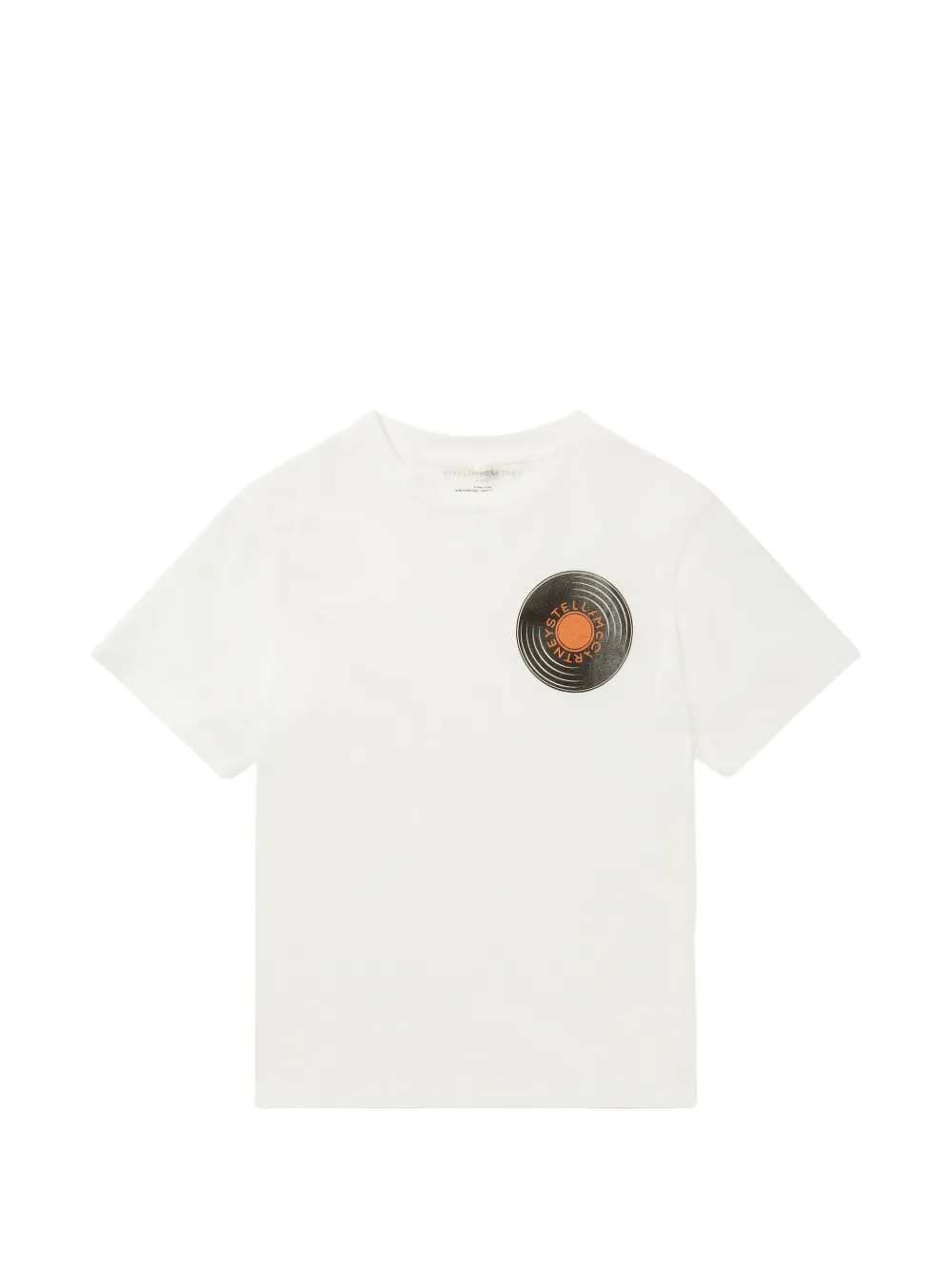 Stella McCartney Kids vinyl-print short-sleeve T-shirt - Bianco