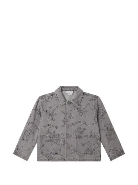 Stella McCartney Kids Bug Band graphic-print denim jacket