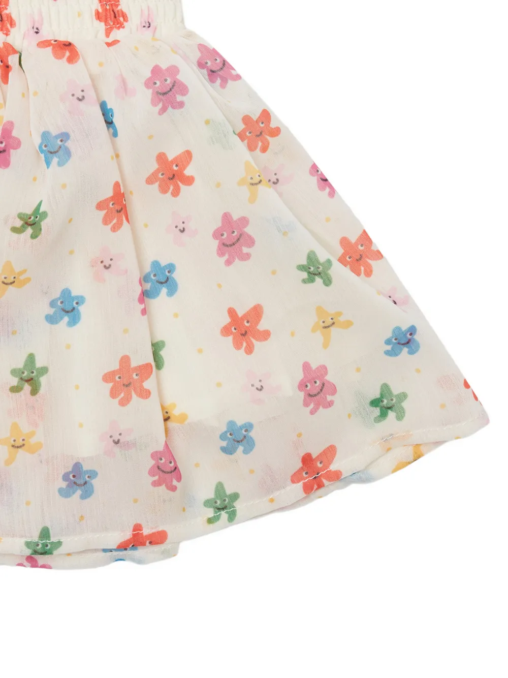 Stella McCartney Kids Flared rok met sterrenprint Wit