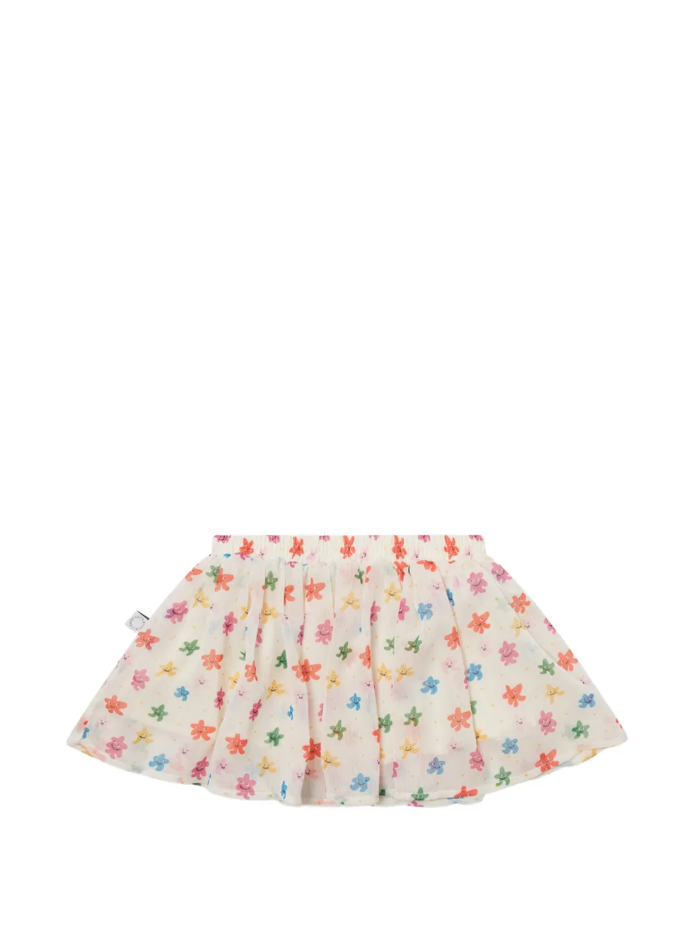 Stella McCartney Kids Flared rok met sterrenprint Wit