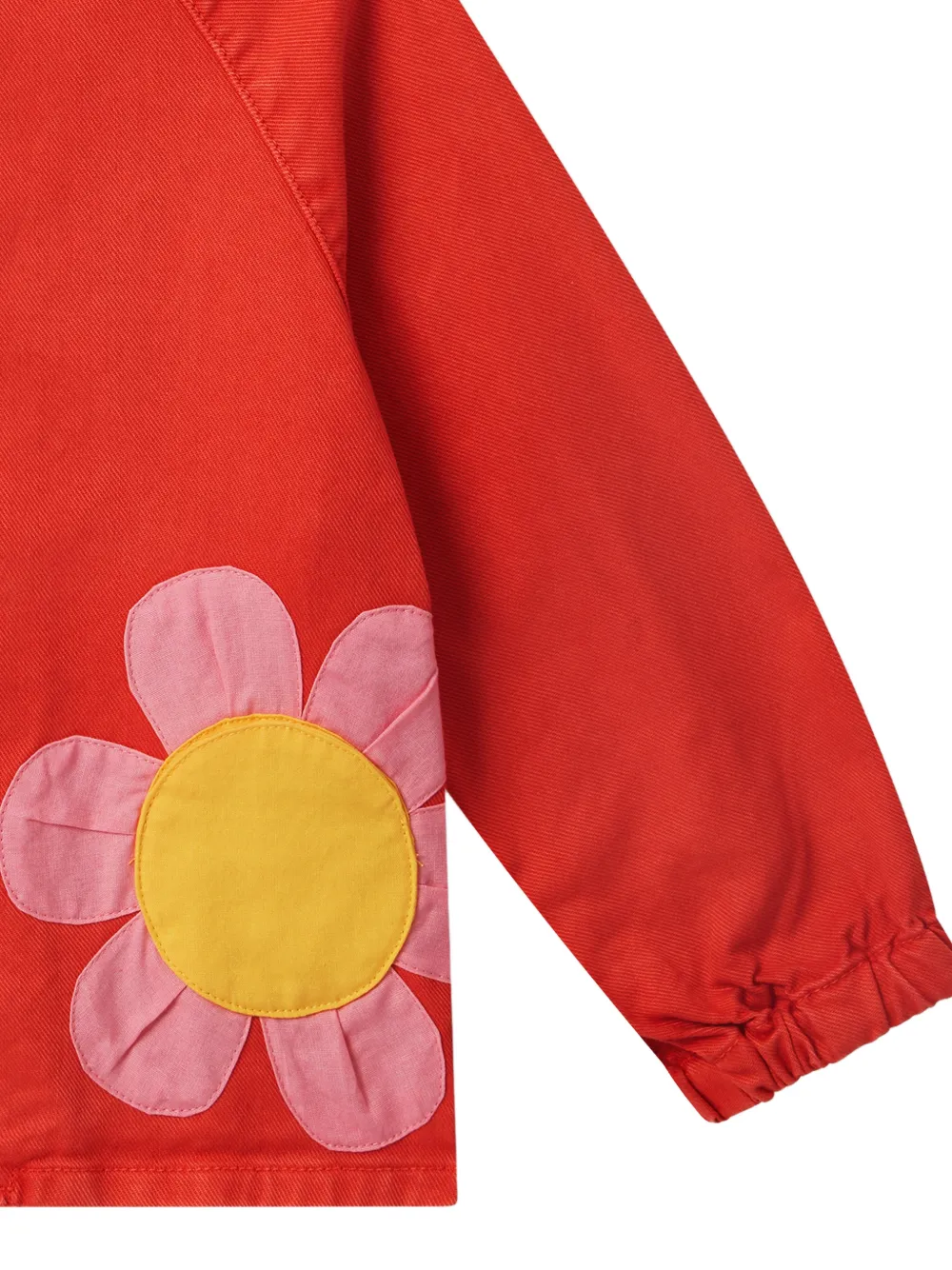 Stella McCartney Kids Vest met raglanmouwen en bloemen-applicatie Rood