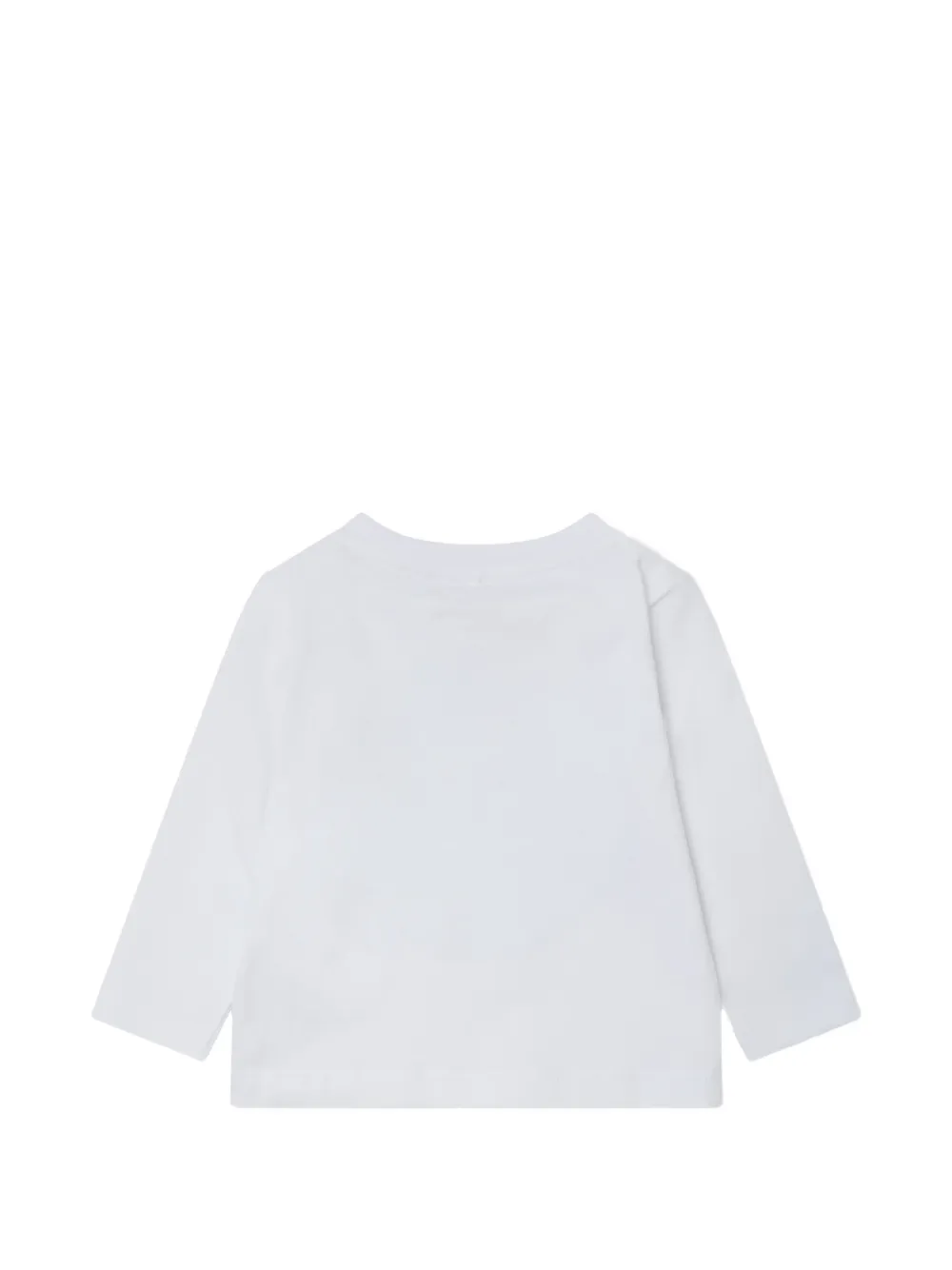 Stella McCartney Kids T-shirt met monsterprint en lange mouwen Wit