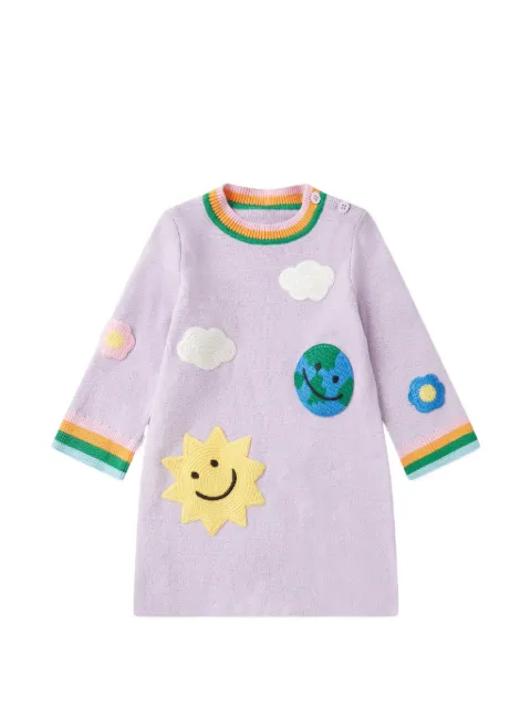 Stella McCartney Kids 嵌花针织连衣裙