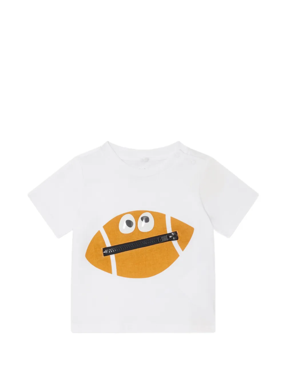 Stella McCartney Kids Rugby Ball graphic-print T-shirt - Bianco