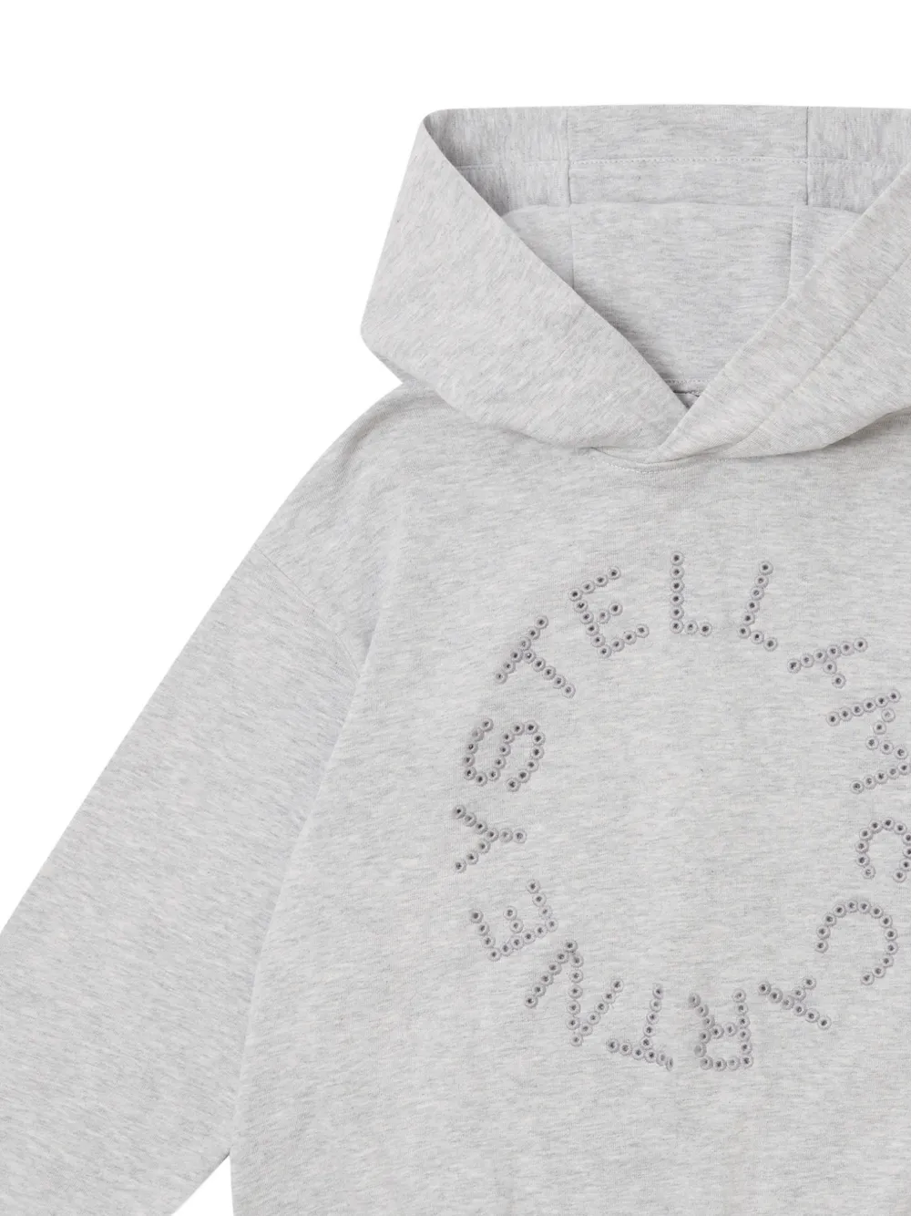 Stella McCartney Kids Hoodie met geborduurd logo Grijs